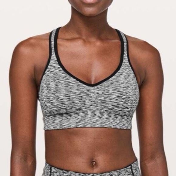 ✨Lululemon Speed Up Heather Grey Sz 4 Bra✨ - Picture 1 of 6